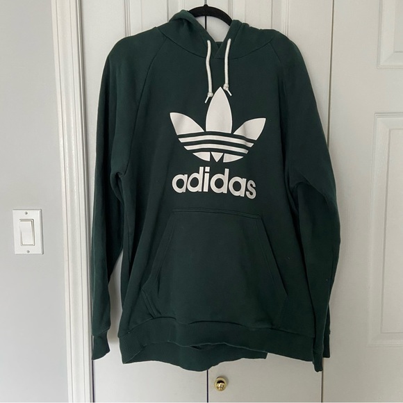 Adidas Oversized Trefoil Hoodie - Picture 1 of 4
